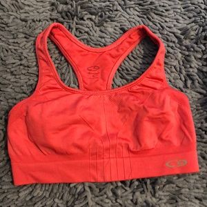Hot pink sports bra